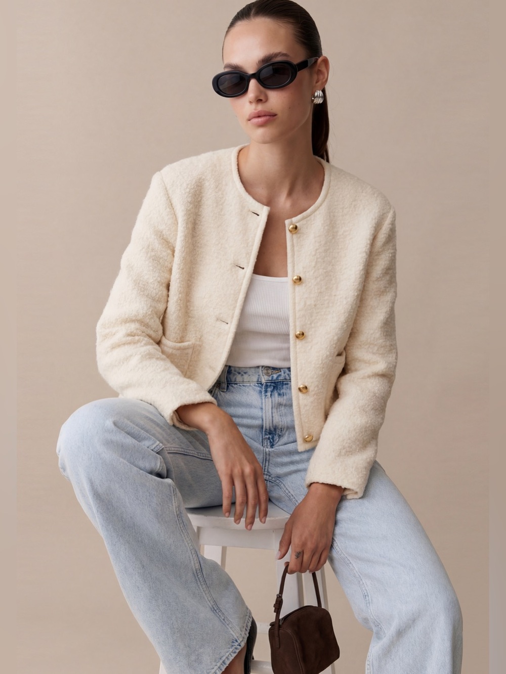 💠NWT CAARA Wool Jacket (L)